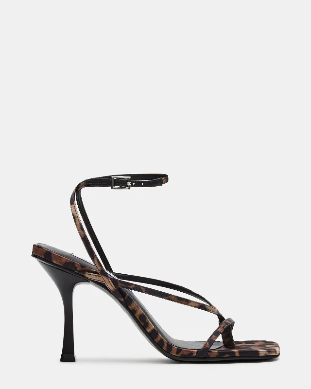 ANNIE LEOPARD Comfortable Derby Style  