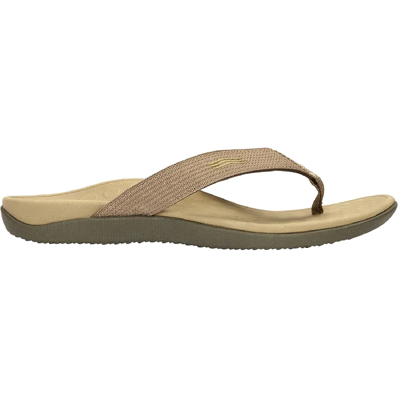 Unisex Vionic Wave Khaki Synthetic Rubber - Sole Plimsoll Look  