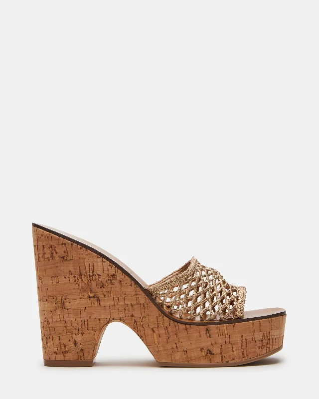 VANIA METALLIC Striped Shoe Style  