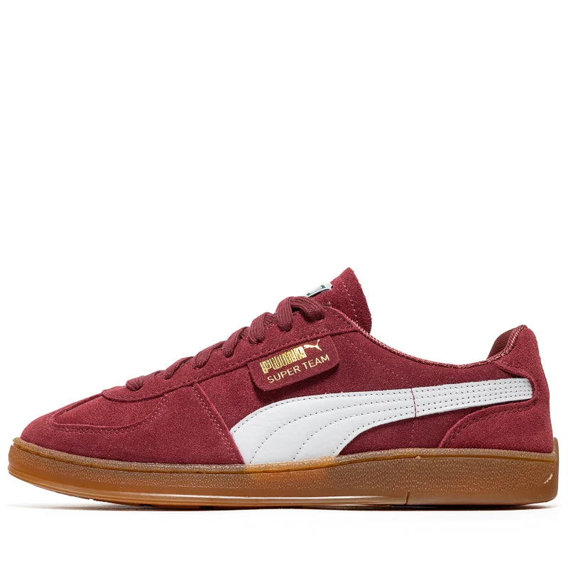 Puma Super Team Suede - Team Regal Red Chunky Platform Sneaker Style  