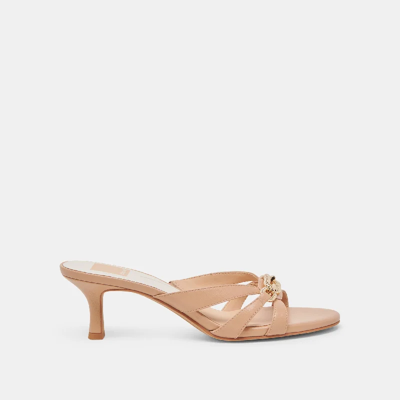 LERAH HEELS CAFE EMBOSSED LEATHER Mod Oxford Design  