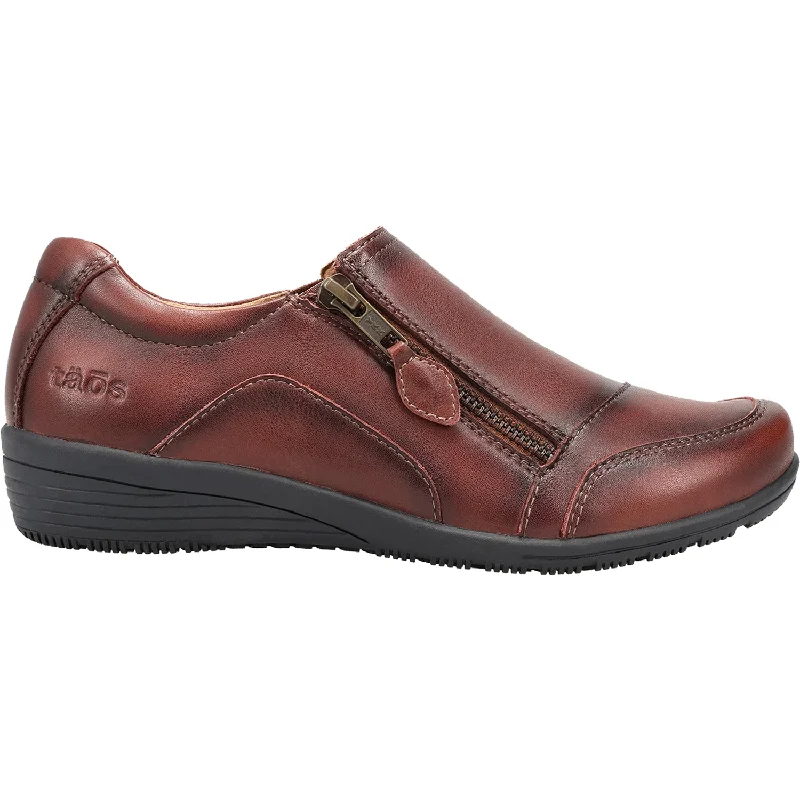 Women's Taos Character Whiskey Leather Upcycled Shoe Look  
