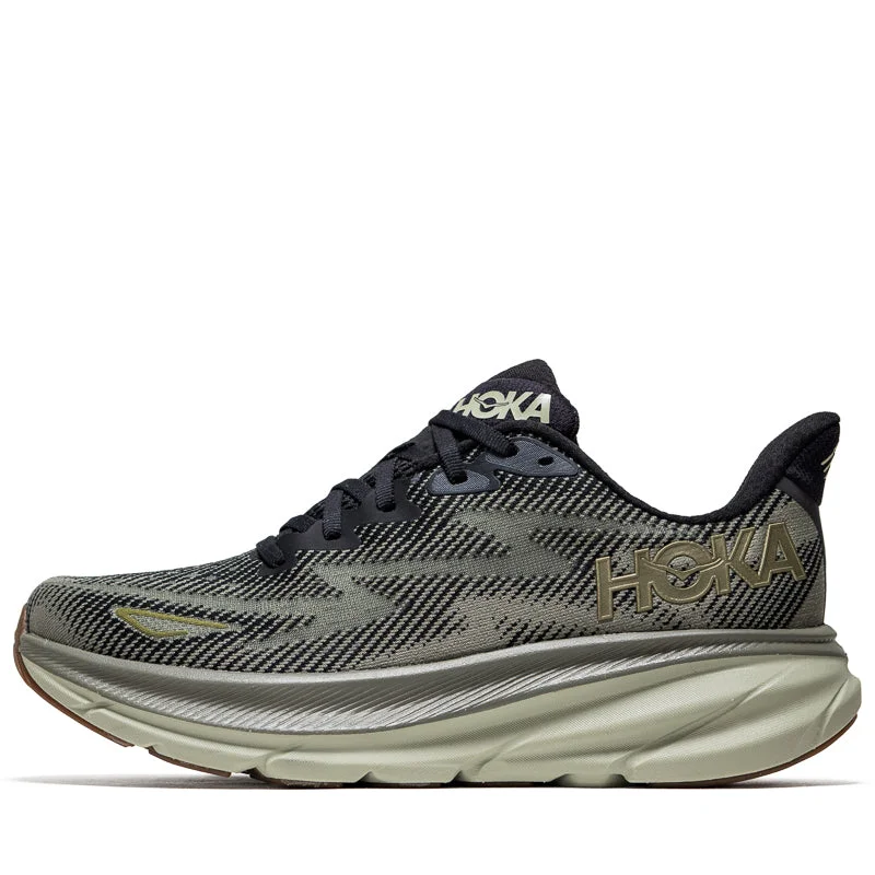Hoka Clifton 9 - Black/Slate Slide Sandal Beach Style  