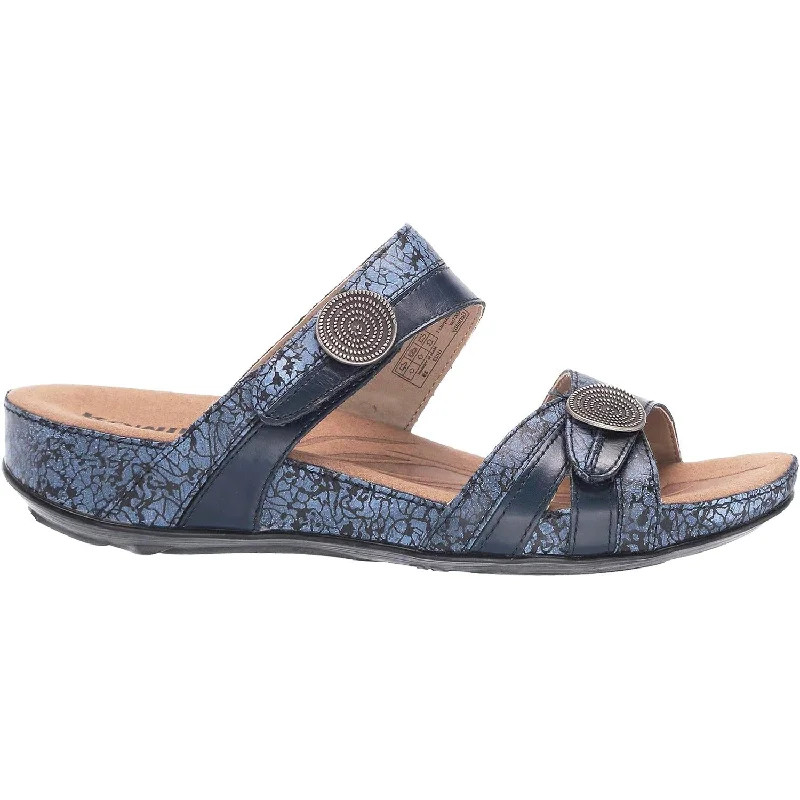 Women's Romika Fidschi 22 Blue/Combi Leather Leather Driving Shoe Style  