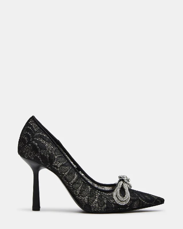 ANTOINETTE BLACK LACE Lightweight Tennis Sneaker Look  