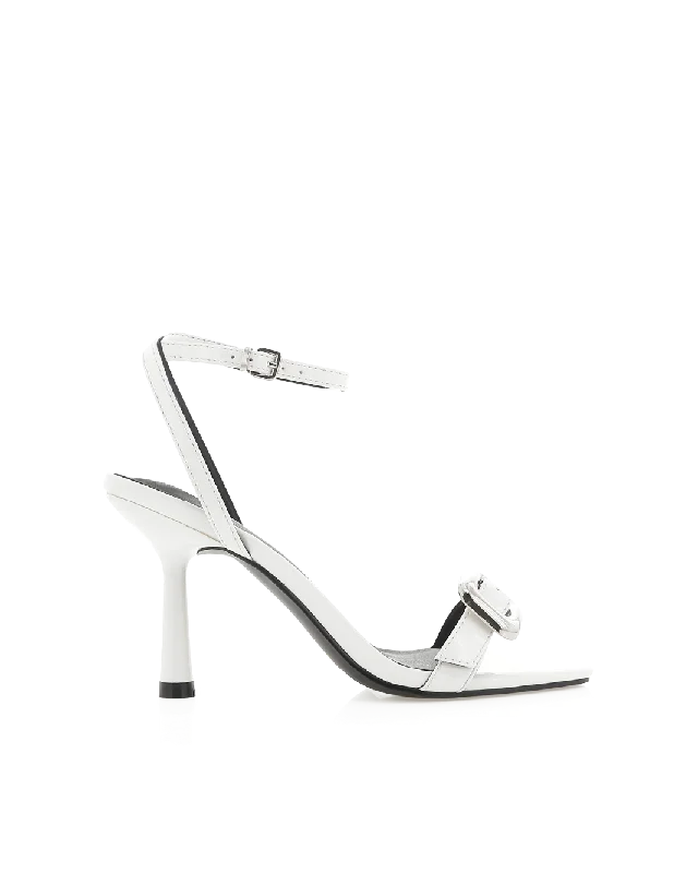 RUTHIE - WHITE PATENT Hiking Boot Durability Style  