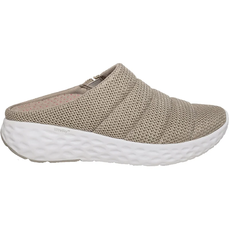 Women's Aetrex Harley Taupe Mesh Tailored Oxford Style 