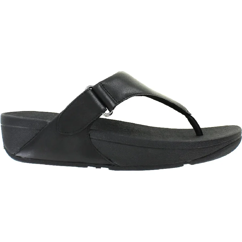 Women's Fit Flop Sarna All Black Leather Hemp - Material Shoe Style  