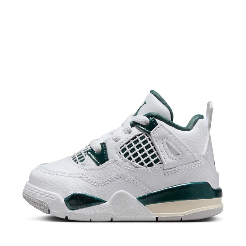 Jordan 4 Retro 'Oxidized Green' (TD) - White/Oxidized Green Strap - Up Sandal Resort Style  