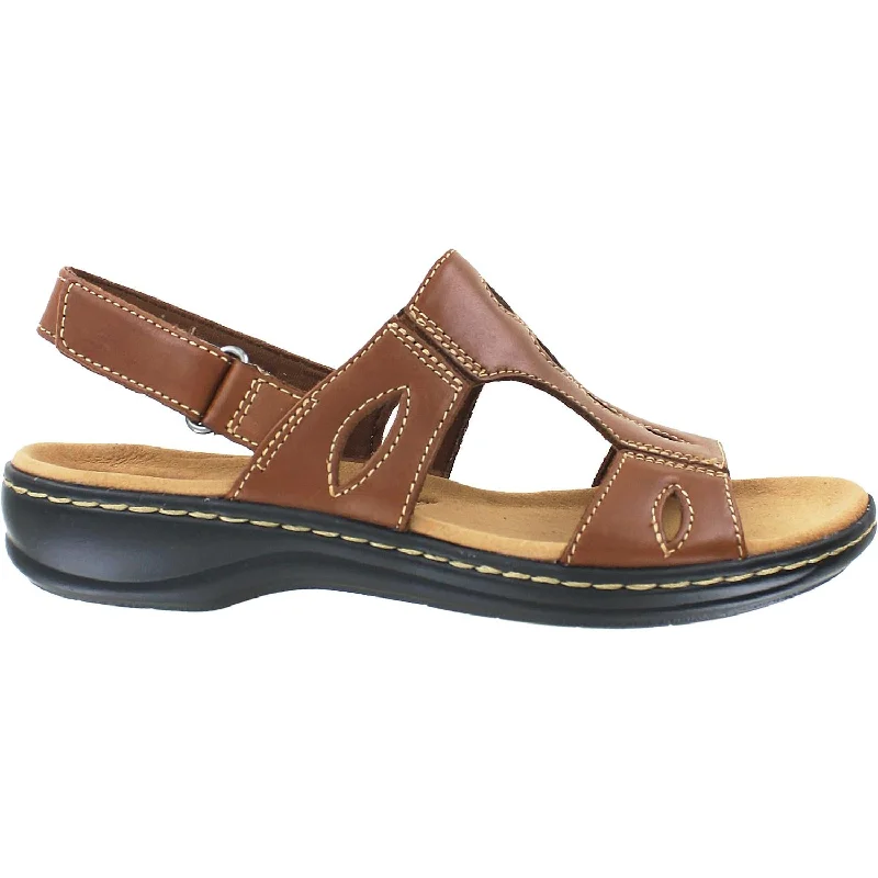 Women's Clarks Leisa Lakelyn Tan Leather Blue Coast Loafer Aesthetic 