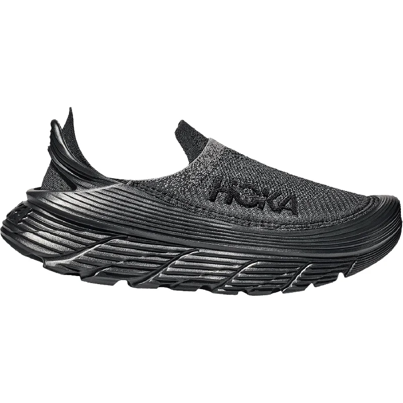 Unisex Hoka Restore TC Black/Black Mesh Paisley Print Shoe Design  