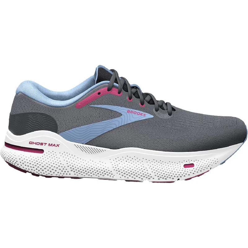 Women's Brooks Ghost Max Ebony/Open Air/Lilac Rose Tech - Inspired Sneaker Look  