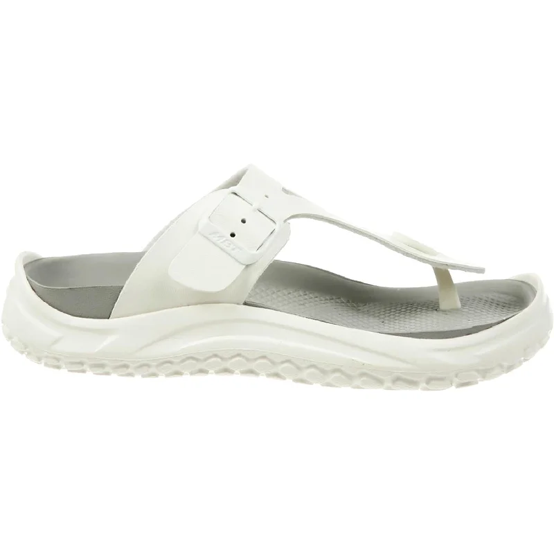 Women's MBT Meru White Synthetic Ivy League - Inspired Derby Look 