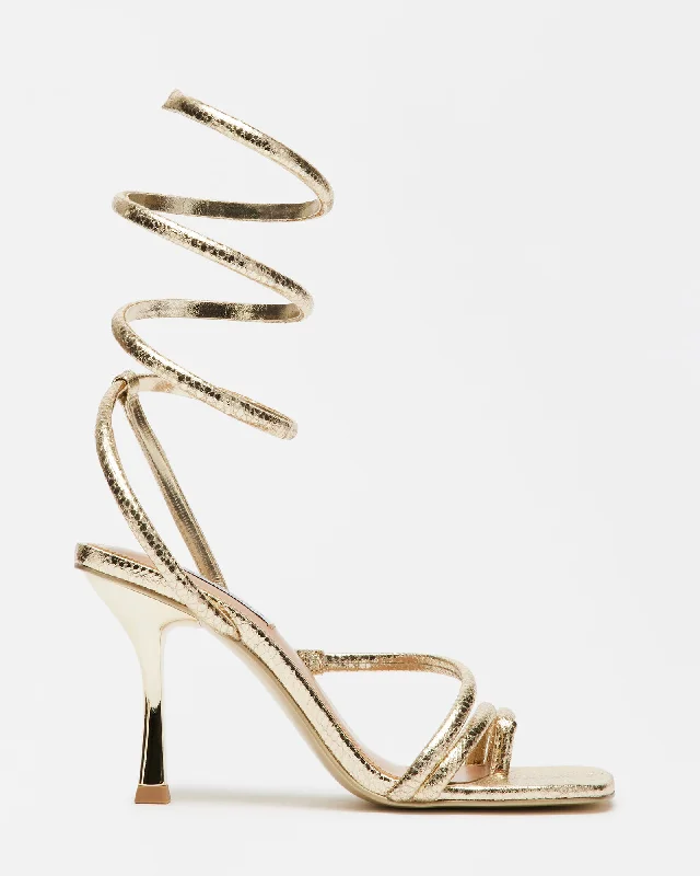 SHANTELLE GOLD SNAKE Memory - Foam Slipper Look  