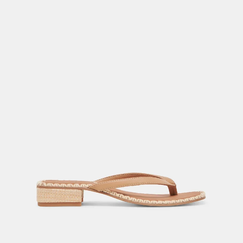 BARTY SANDALS LIGHT TAN LEATHER Hip - Hop Sneaker Style  