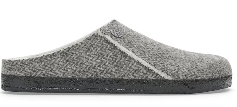 UNISEX BIRKENSTOCK ZERMATT RIVET SHEARLING | HERRINGBONE GRAY Combat - Inspired Military Boot Look  