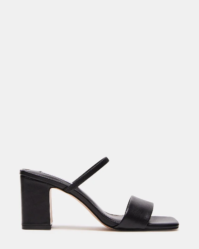 JADEN BLACK LEATHER Artisan - Crafted Loafer Style  