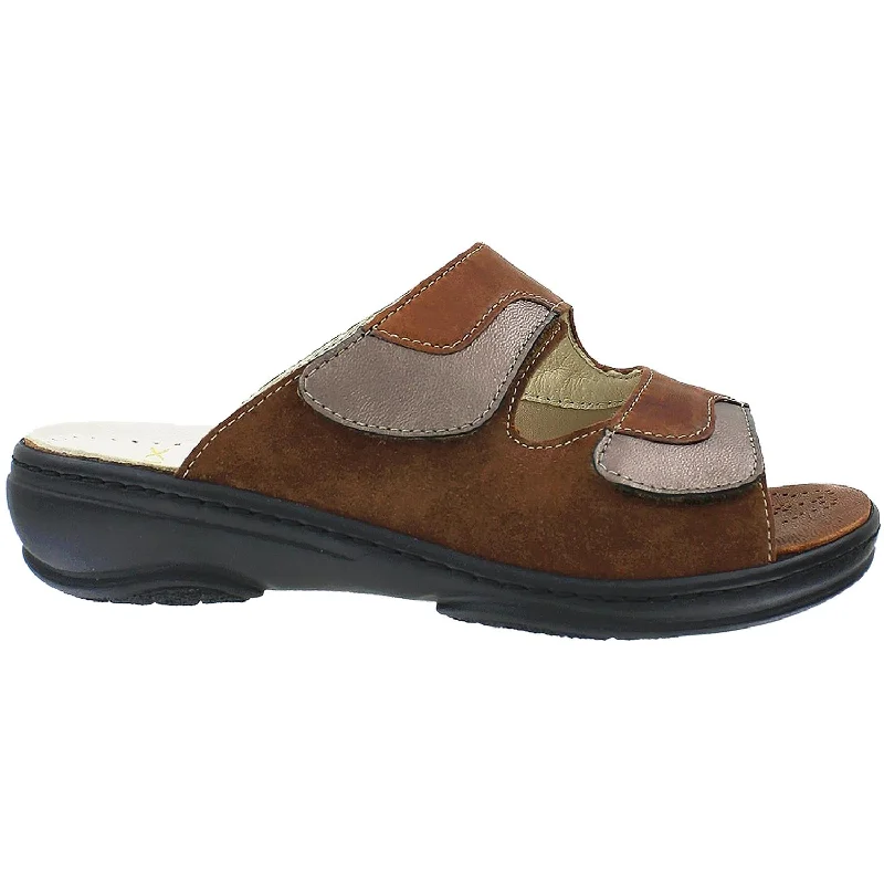Women's Fidelio Lilliana 44-5020 Cigar Combination Leather Waterproof Hiking Boot Design  