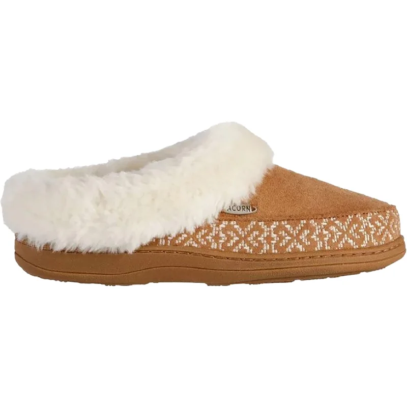 Women's Acorn Greta Embroidered Hood Buckskin Synthetic Patchwork Shoe Aesthetic  