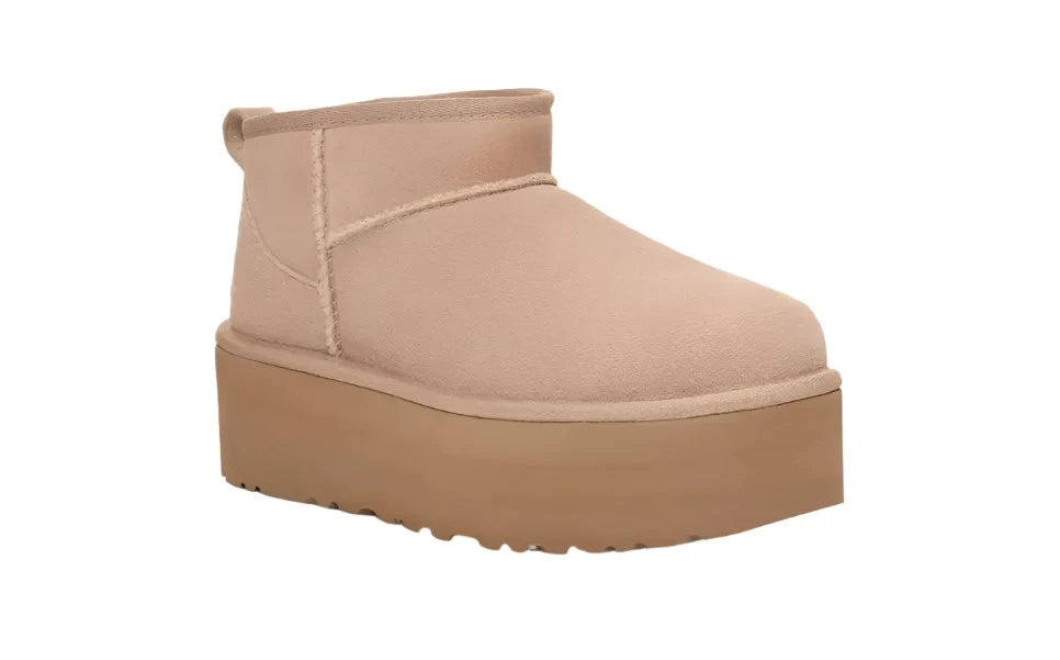 UGG CLASSIC ULTRA MINI PLATFORM WOMEN'S Leather Driving Shoe Style  