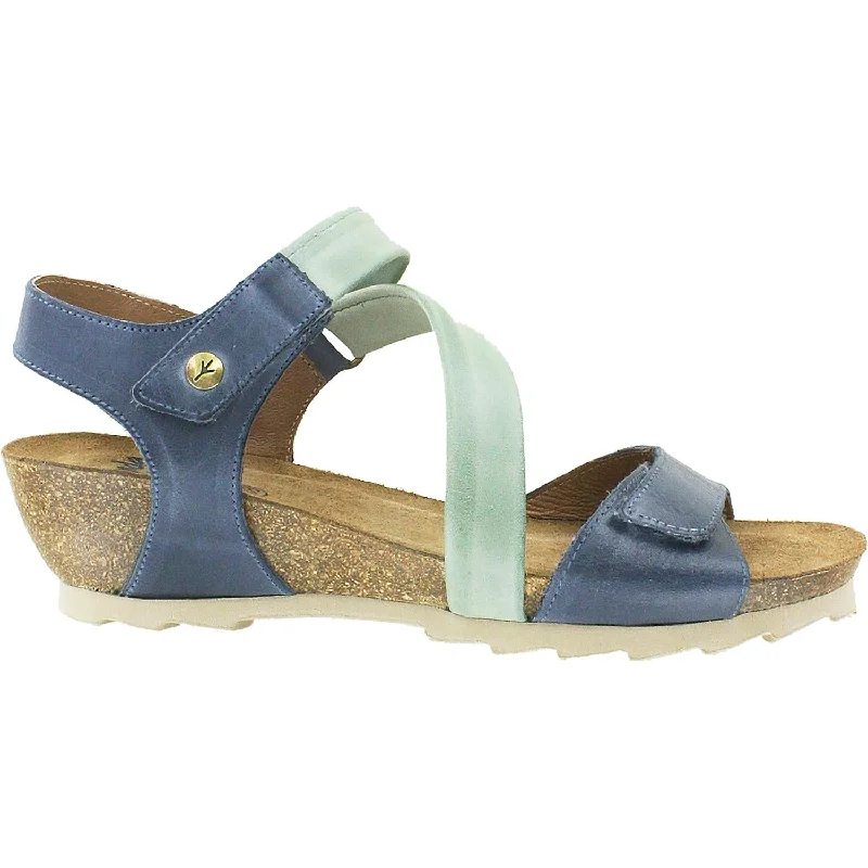 Women's Wanda Panda Bilma 2 Vintage Indigo Leather Buckle -