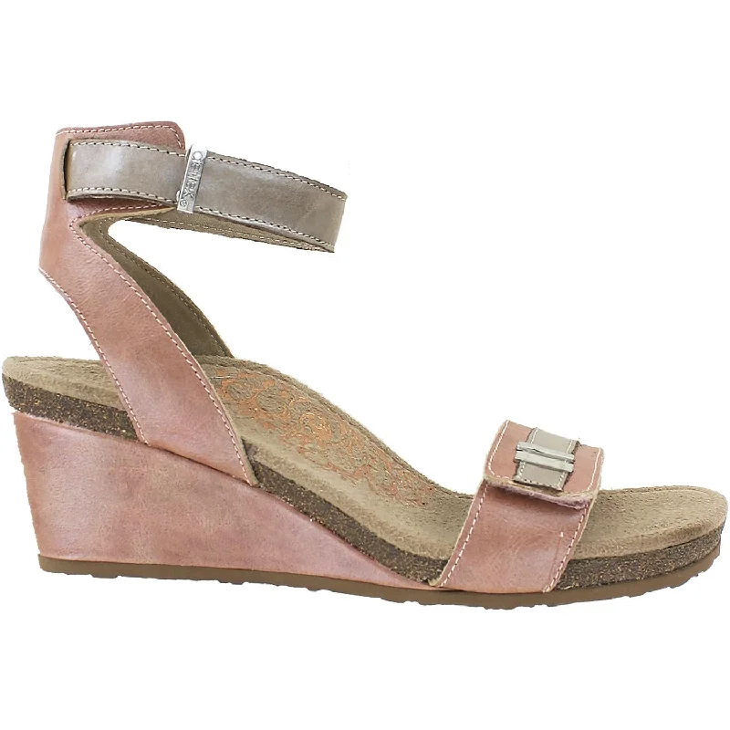 Women's Aetrex Gia Rose Leather Beaded Moccasin Design 