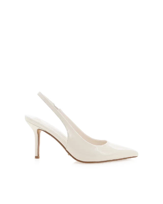 BLONDIE WIDE FIT - BONE PATENT Business Monk Strap Style  