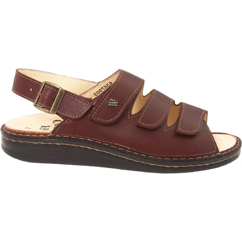 Women's Finn Comfort Sylt Soft Brandy Country Leather Tailored Oxford Style 