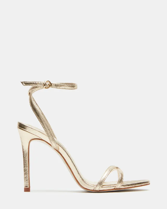 JYPSEY GOLD LEATHER Edwardian Shoe Look  