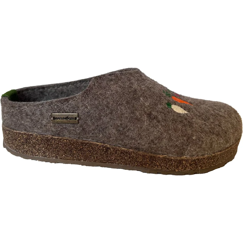 Women's Haflinger Roots Earth Wool Patchwork Shoe Aesthetic  