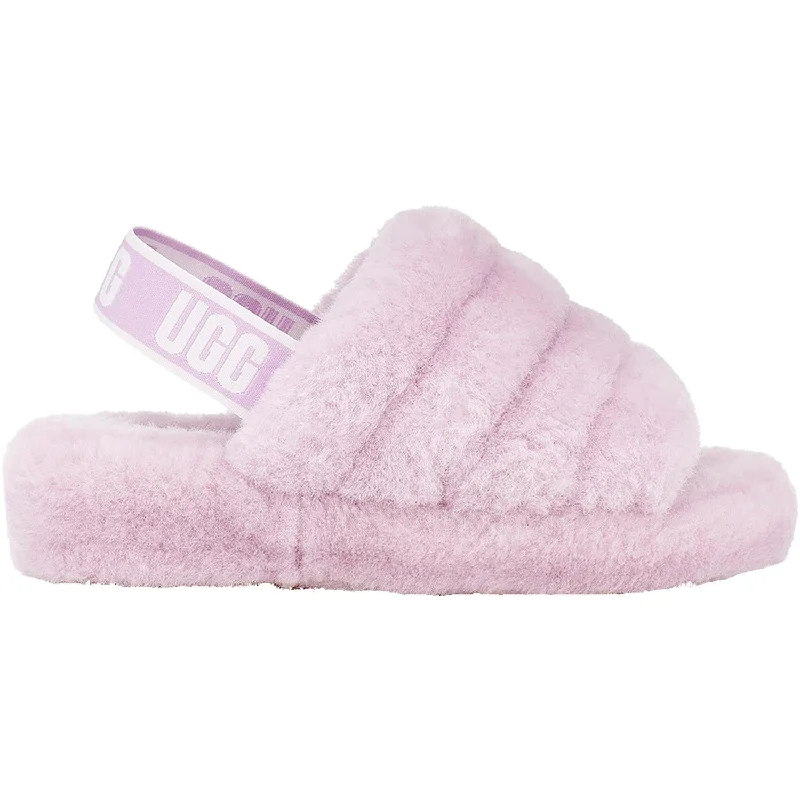 Women's UGG Fluff Yeah Slide California Aster Sheepskin Brogue Oxford Aesthetic 
