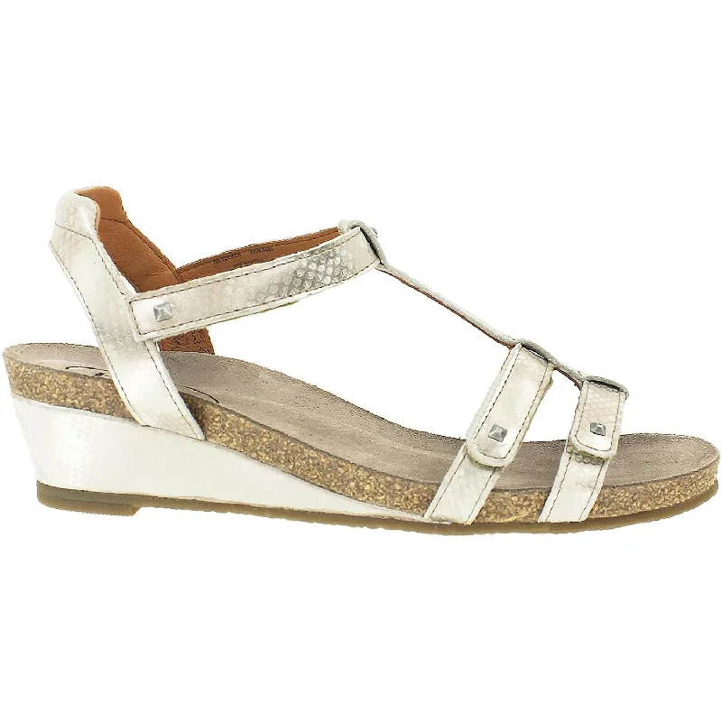 Women's Taos Wanderer Silver Leather Vintage Oxford Appeal 