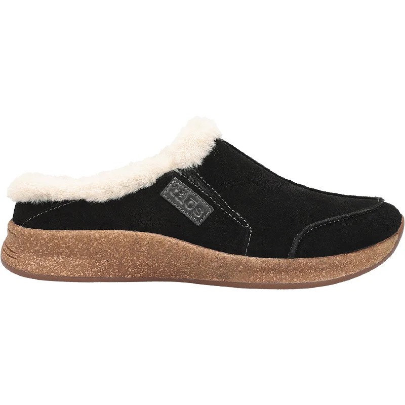 Women's Taos Future Black Suede Tech - Inspired Sneaker Look  