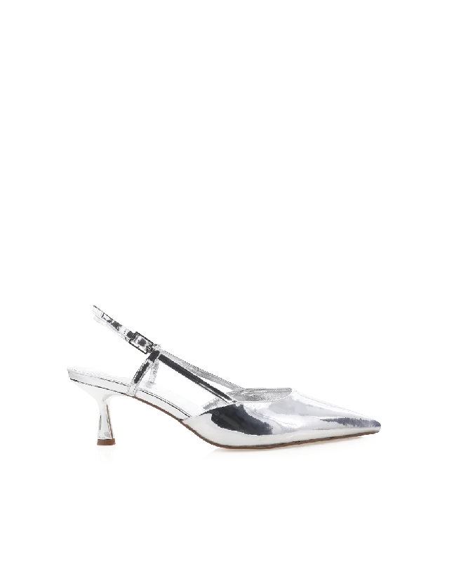 KYRIE - SILVER CHROME Brogue Oxford Aesthetic 