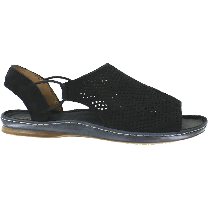 Women's Clarks Sarla Cadence Black Nubuck Two - Tone Shoe Design  