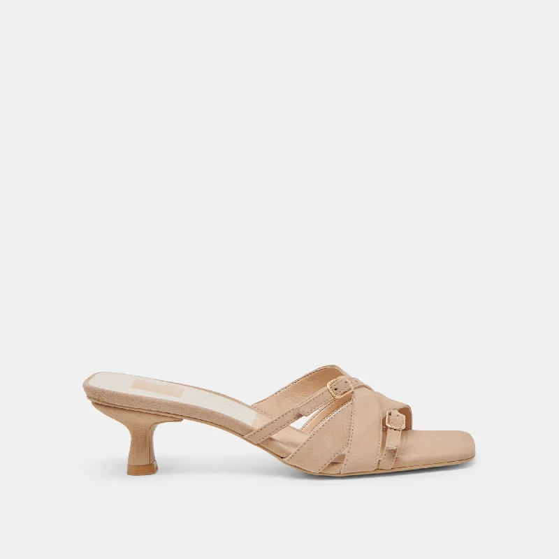 BRYANT HEELS CAMEL SUEDE Ankle - High Military Boot Style  