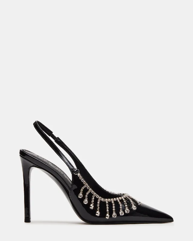 THRILL BLACK PATENT Ivy League - Inspired Derby Look 