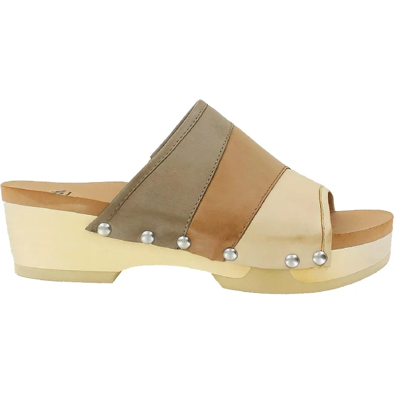 Women's Earth Tiga Nude/Walnut Leather Sustainable Shoe Design  
