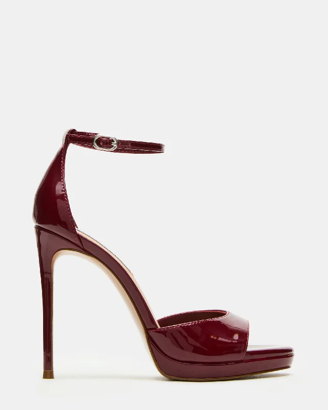 WILEY WINE PATENT Checkered Shoe Pattern Look  