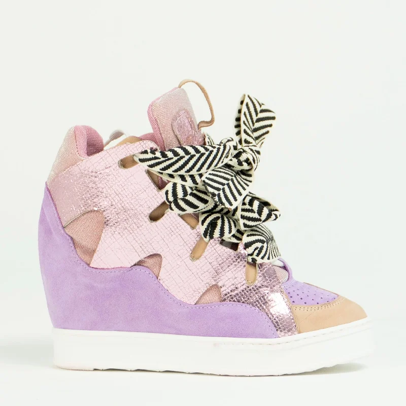 Courageous Lilac/Pink metallic leather Casual Loafer Style          