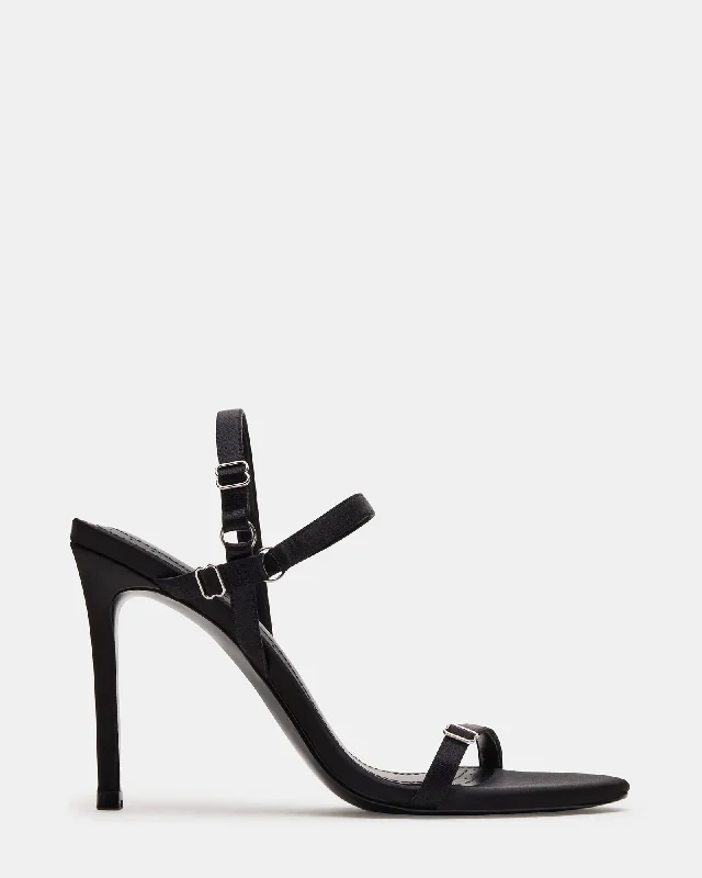 TANA BLACK SATIN Tech - Inspired Sneaker Look  