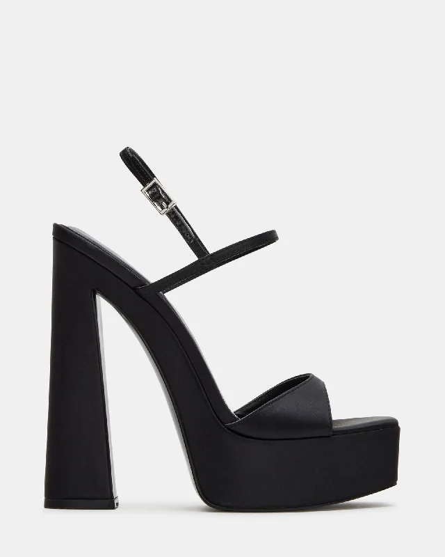 GEMINI BLACK SATIN Inflatable Shoe Look 