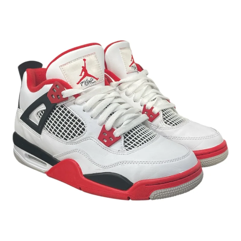 AIR JORDAN/Low-Sneakers/US 7/Leather/WHT/FIRE RED RETRO 4 Artisan - Crafted Loafer Style  