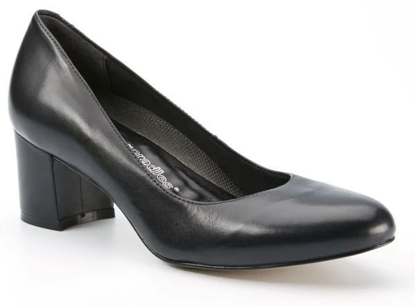 Walking Cradle Jessica Black Cashmere Leather Single - Buckle Monk Look  