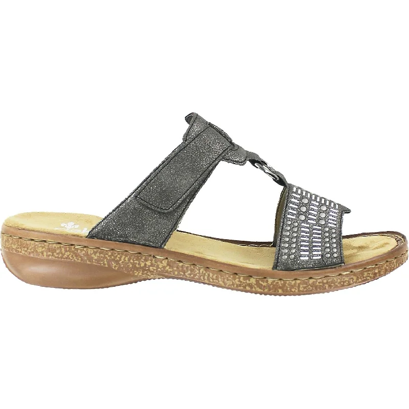 Women's Rieker 62854-45 Regina 54 Stromboli Grey Synthetic Sustainable Shoe Design  