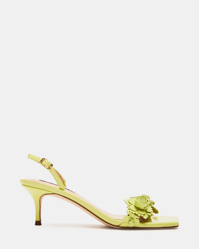 ROSALEA LIME PATENT Elastic - Sided Chelsea Look  