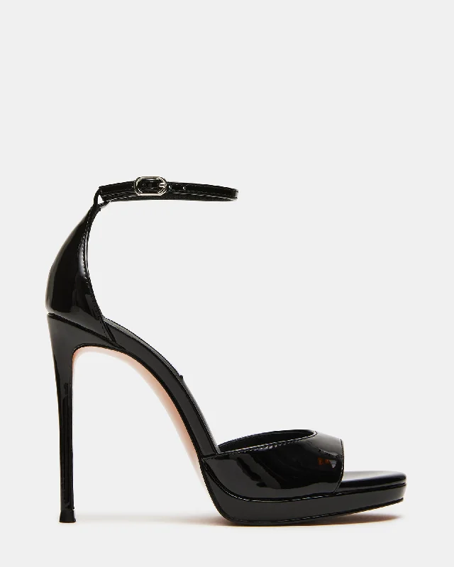WILEY BLACK PATENT Minimalist Sneaker Style  