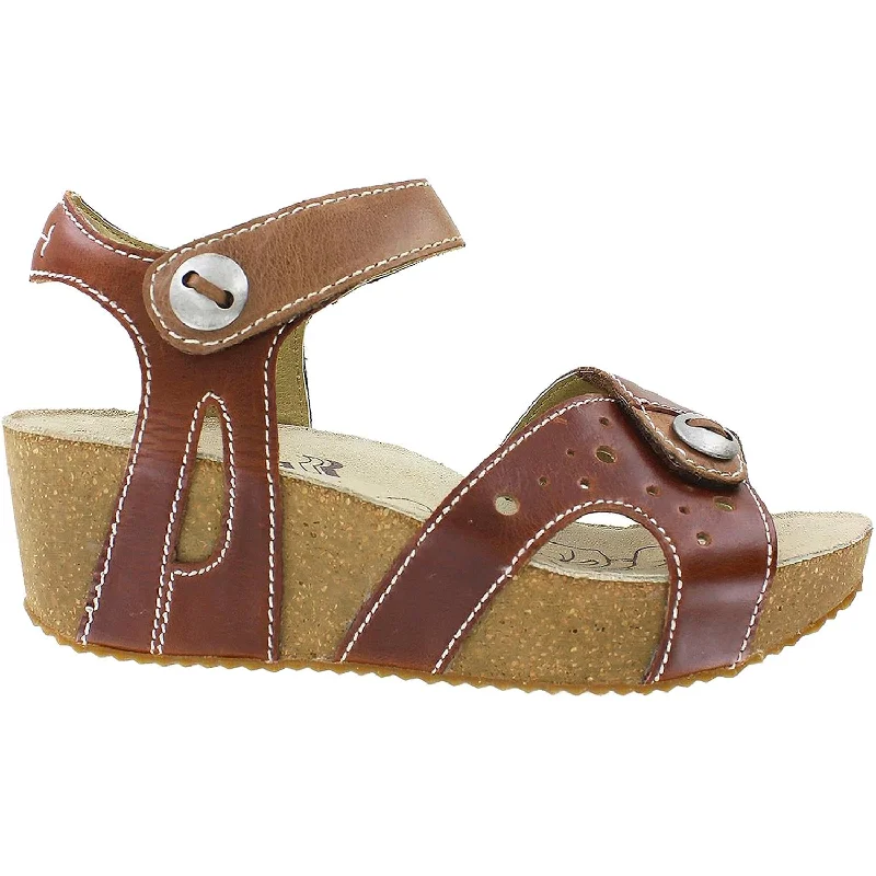 Women's Romika Florida 05 Camel/Nut Leather Two - Tone Shoe Design  