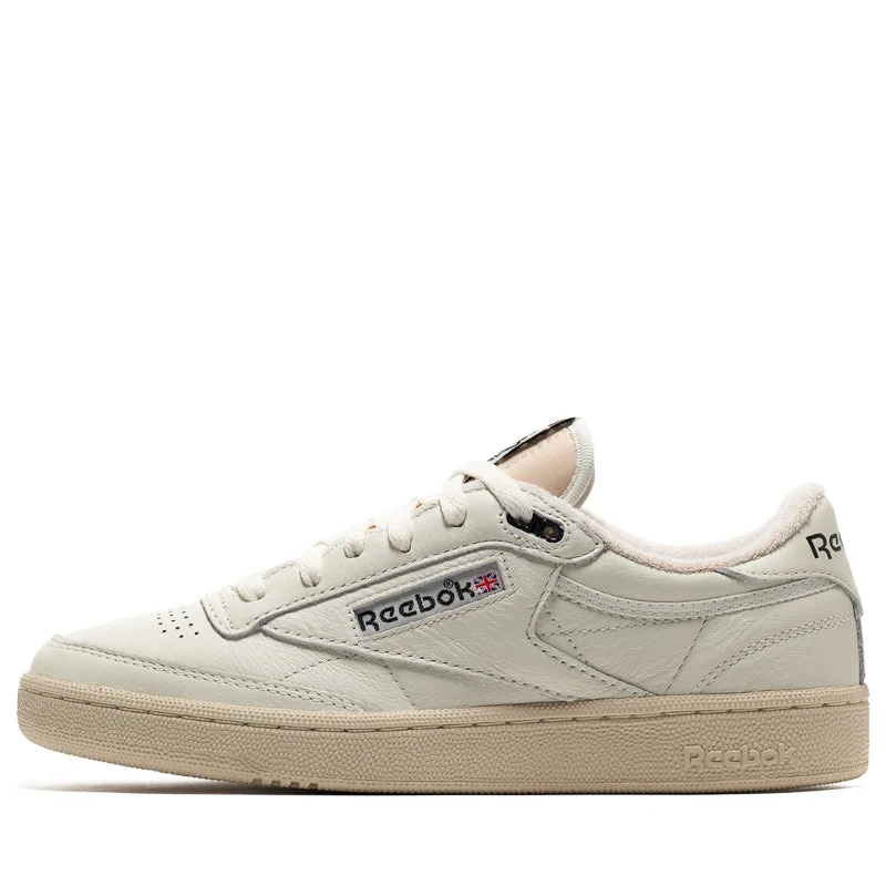 Reebok Club C 85 - Vintage Chalk/Core Black Retro Plimsoll Style  