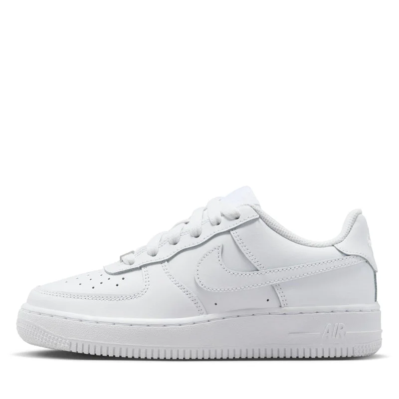 Nike Air Force 1 LE (GS) - White/White Chunky Platform Sneaker Style  